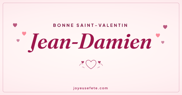 Image « Bonne Saint-Valentin Jean-Damien » au format large