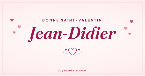 Image « Bonne Saint-Valentin Jean-Didier » au format large