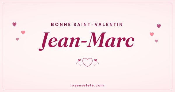 Image « Bonne Saint-Valentin Jean-Marc » au format large
