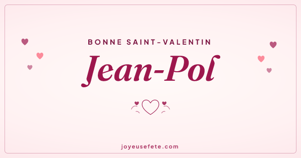 Image « Bonne Saint-Valentin Jean-Pol » au format large