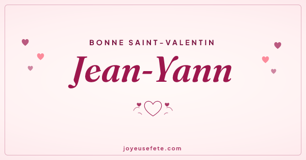 Image « Bonne Saint-Valentin Jean-Yann » au format large