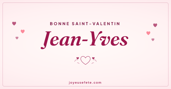 Image « Bonne Saint-Valentin Jean-Yves » au format large