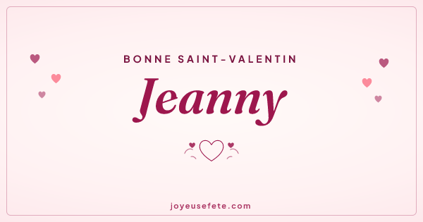 Image « Bonne Saint-Valentin Jeanny » au format large