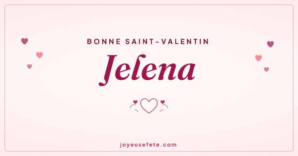 Image « Bonne Saint-Valentin Jelena » au format large
