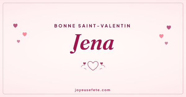 Image « Bonne Saint-Valentin Jena » au format large