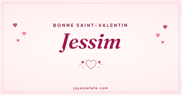Image « Bonne Saint-Valentin Jessim » au format large