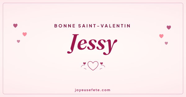 Image « Bonne Saint-Valentin Jessy » au format large