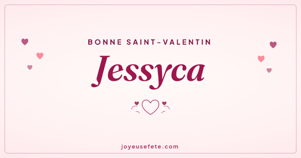 Image « Bonne Saint-Valentin Jessyca » au format large