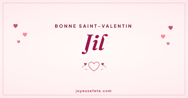 Image « Bonne Saint-Valentin Jil » au format large