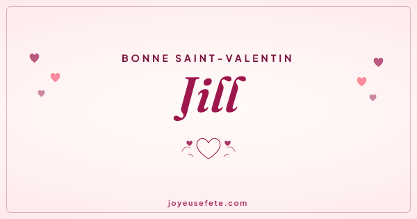Image « Bonne Saint-Valentin Jill » au format large