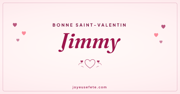 Image « Bonne Saint-Valentin Jimmy » au format large
