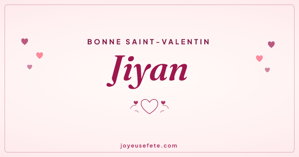 Image « Bonne Saint-Valentin Jiyan » au format large