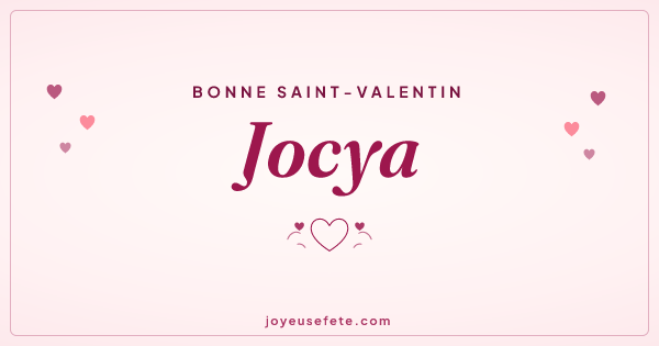 Image « Bonne Saint-Valentin Jocya » au format large