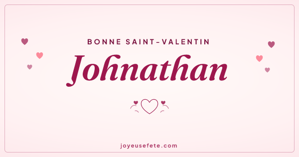 Image « Bonne Saint-Valentin Johnathan » au format large