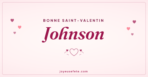 Image « Bonne Saint-Valentin Johnson » au format large