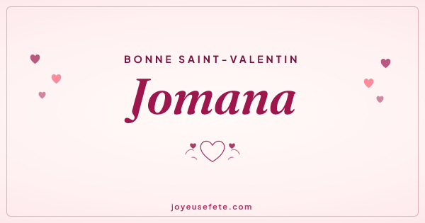 Image « Bonne Saint-Valentin Jomana » au format large