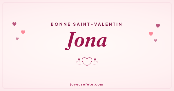 Image « Bonne Saint-Valentin Jona » au format large