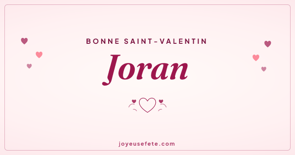 Image « Bonne Saint-Valentin Joran » au format large