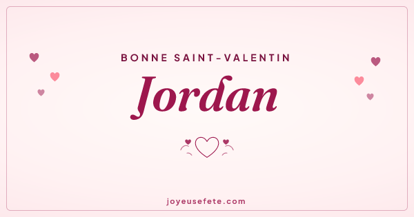 Image « Bonne Saint-Valentin Jordan » au format large