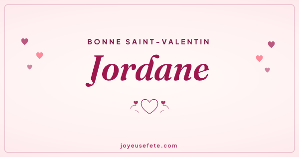 Image « Bonne Saint-Valentin Jordane » au format large