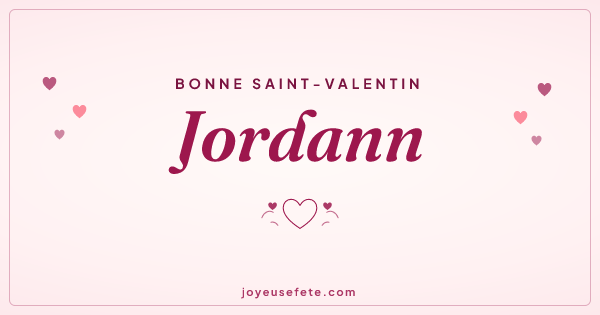 Image « Bonne Saint-Valentin Jordann » au format large