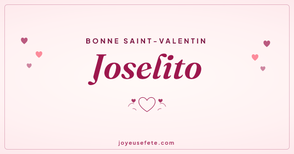 Image « Bonne Saint-Valentin Joselito » au format large