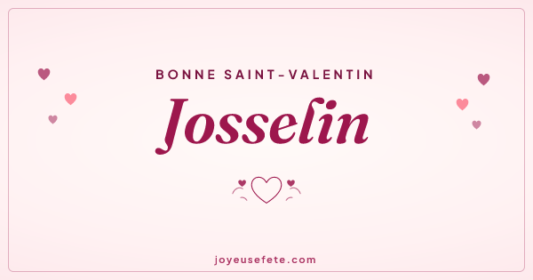 Image « Bonne Saint-Valentin Josselin » au format large