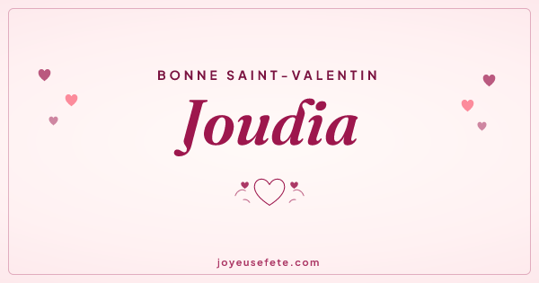 Image « Bonne Saint-Valentin Joudia » au format large