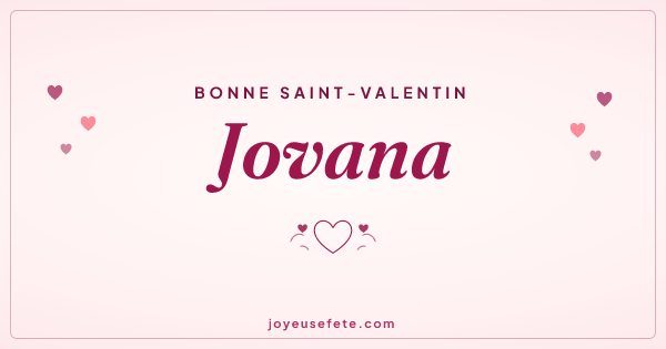 Image « Bonne Saint-Valentin Jovana » au format large