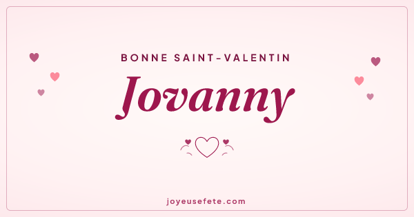 Image « Bonne Saint-Valentin Jovanny » au format large