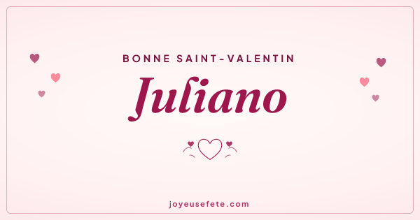 Image « Bonne Saint-Valentin Juliano » au format large