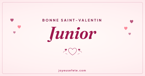 Image « Bonne Saint-Valentin Junior » au format large