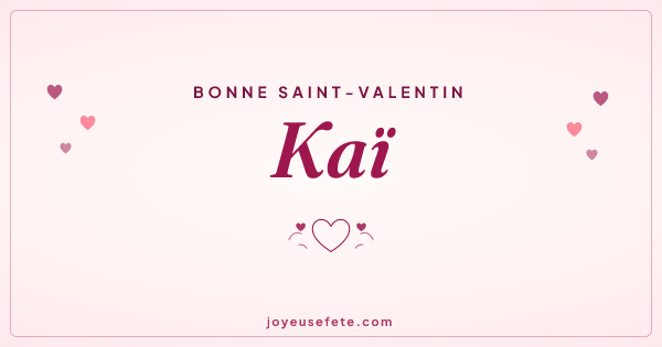 Image « Bonne Saint-Valentin Kaï » au format large