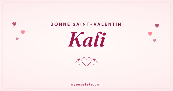Image « Bonne Saint-Valentin Kali » au format large