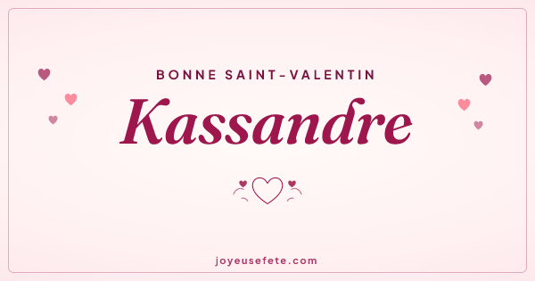 Image « Bonne Saint-Valentin Kassandre » au format large
