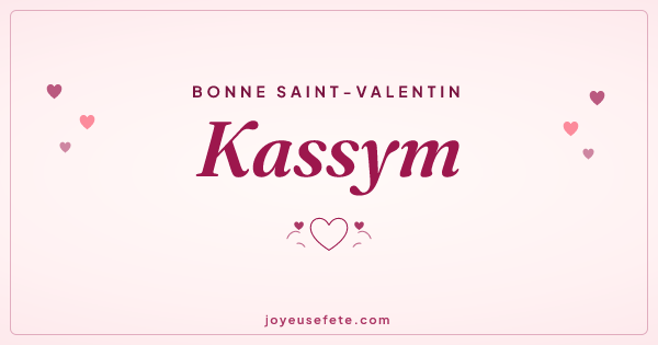 Image « Bonne Saint-Valentin Kassym » au format large