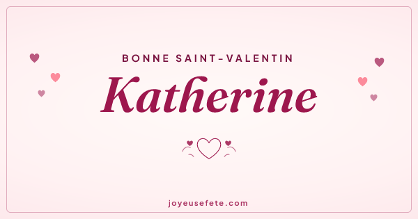 Image « Bonne Saint-Valentin Katherine » au format large