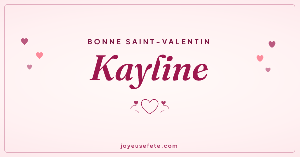 Image « Bonne Saint-Valentin Kayline » au format large