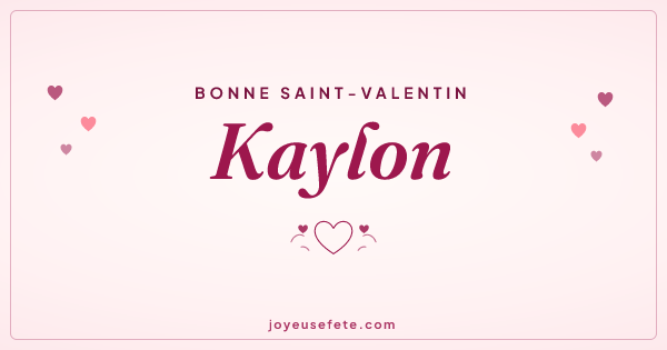Image « Bonne Saint-Valentin Kaylon » au format large