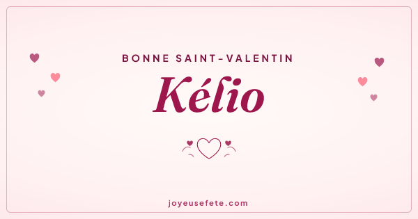 Image « Bonne Saint-Valentin Kélio » au format large