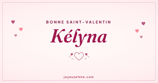 Image « Bonne Saint-Valentin Kélyna » au format large