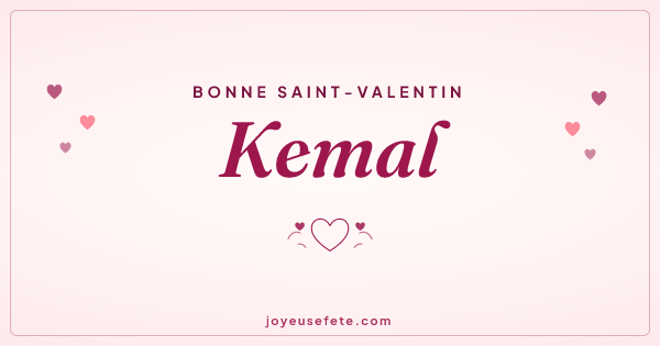 Image « Bonne Saint-Valentin Kemal » au format large