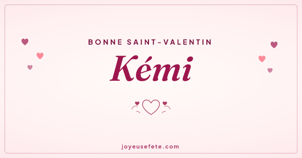 Image « Bonne Saint-Valentin Kémi » au format large