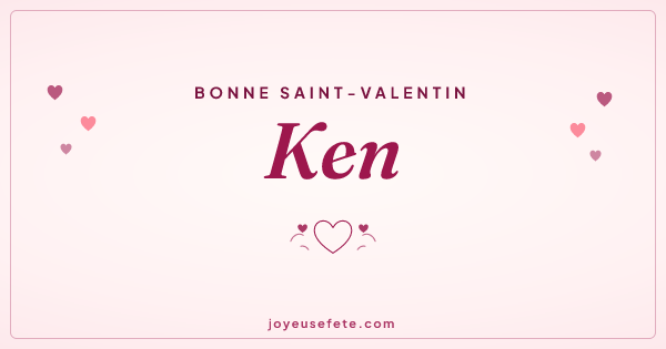 Image « Bonne Saint-Valentin Ken » au format large