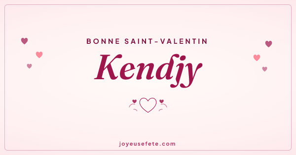 Image « Bonne Saint-Valentin Kendjy » au format large