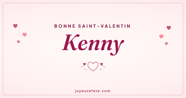 Image « Bonne Saint-Valentin Kenny » au format large