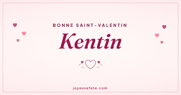 Image « Bonne Saint-Valentin Kentin » au format large