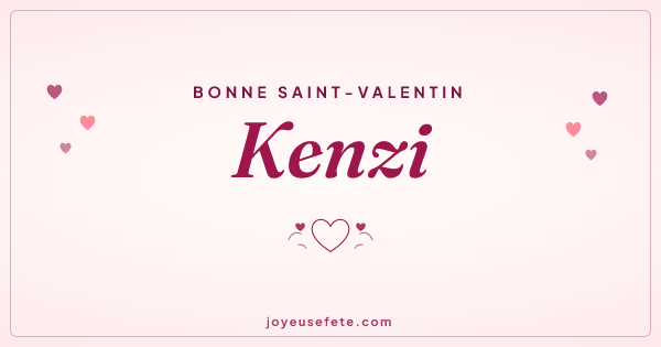 Image « Bonne Saint-Valentin Kenzi » au format large