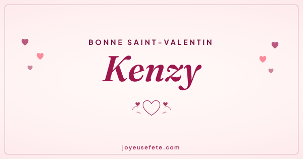 Image « Bonne Saint-Valentin Kenzy » au format large