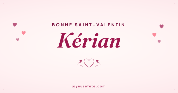 Image « Bonne Saint-Valentin Kérian » au format large